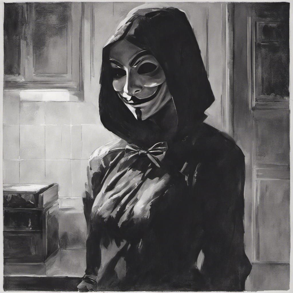 Sinister House Girl: A Dark and Mysterious Portrait