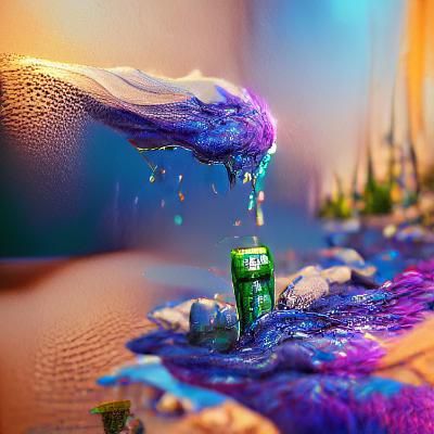 Sprite Logo: Detailed Matte Painting in Fantasy Style