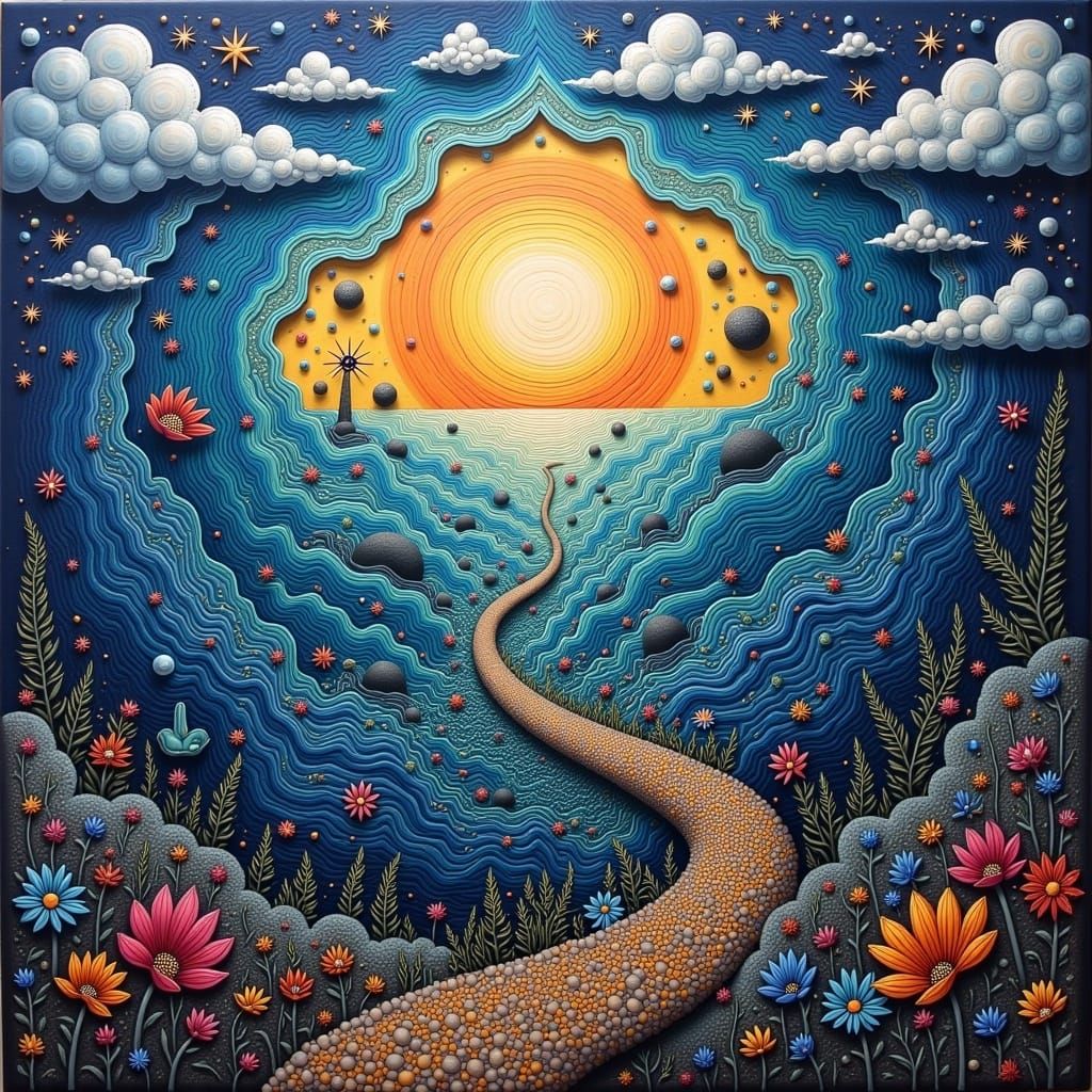 Ocean of Unrealized Dreams: Evocative AI Art