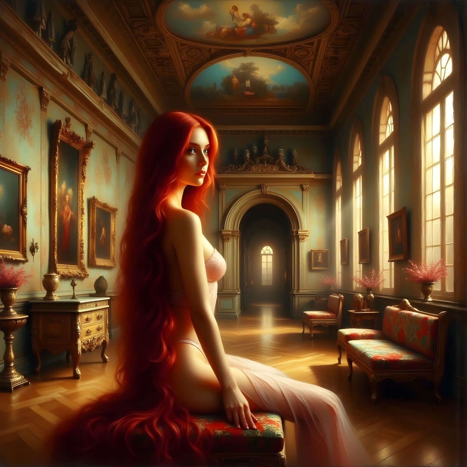 Woman with red hair 4