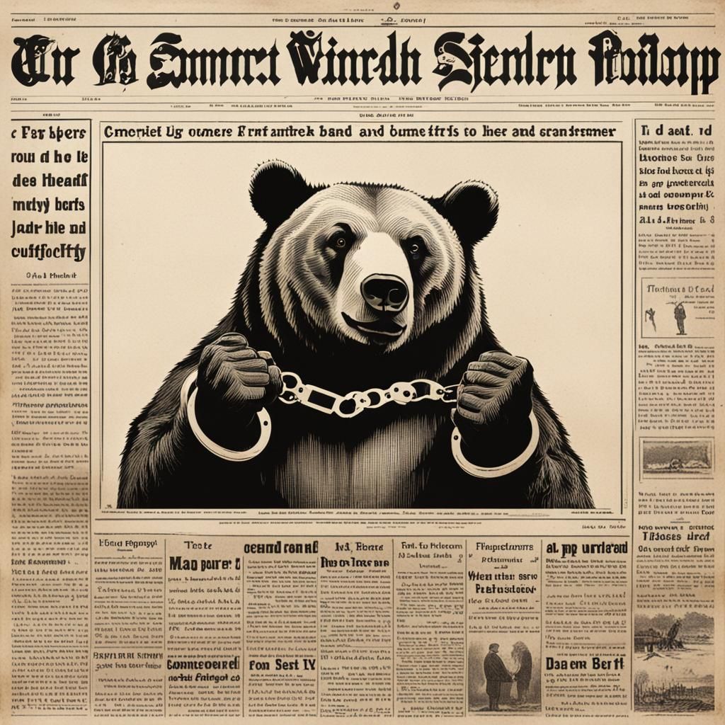 Today's headline: Bad bear finally caught!