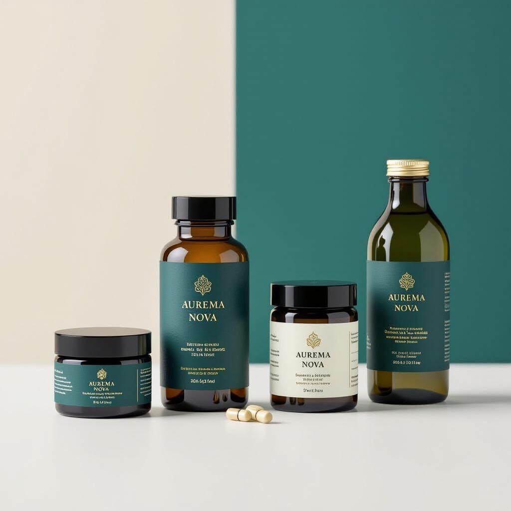 Luxury Indian Herbal Supplements Packaging Design