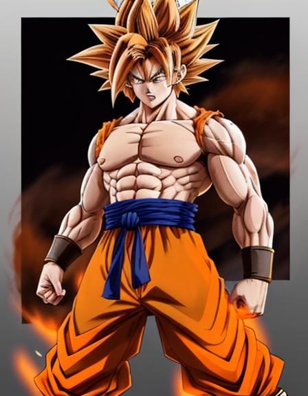 Orange-Haired Manga Character with Monkey Tail