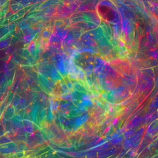 Ballerina in Soap Bubble: Cosmic Astral Illustration