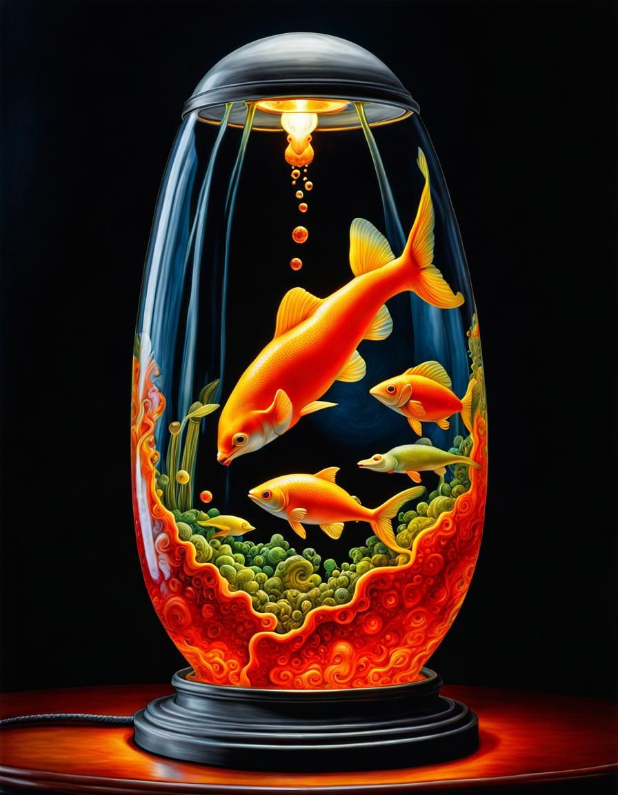 goldfish lava lamp