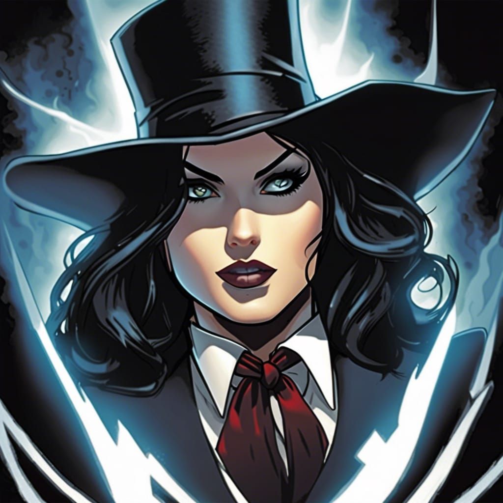 Zatanna Superheroine in Fantasy Concept Art