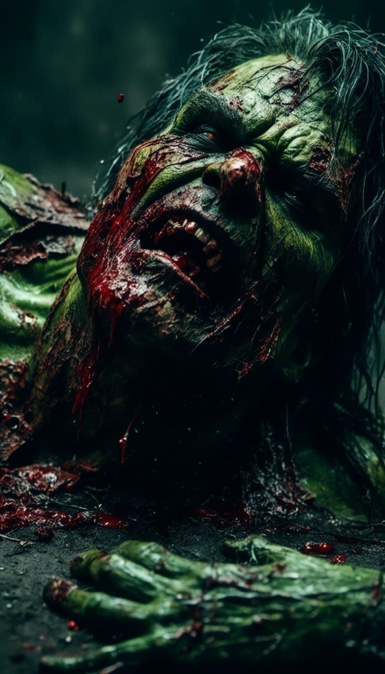 Macabre Image of Wounded Incredible Hulk