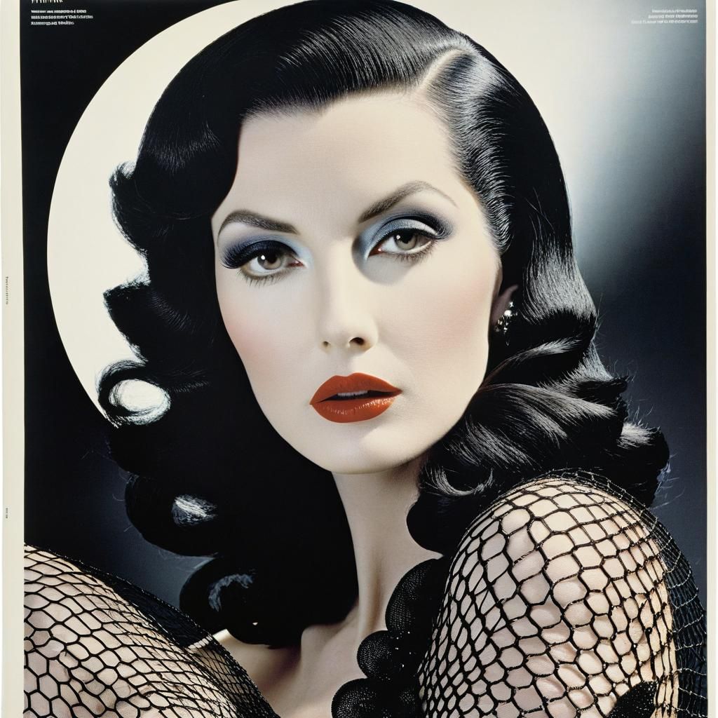 Algorithmic Hive Mother Goddess in Magazine Style