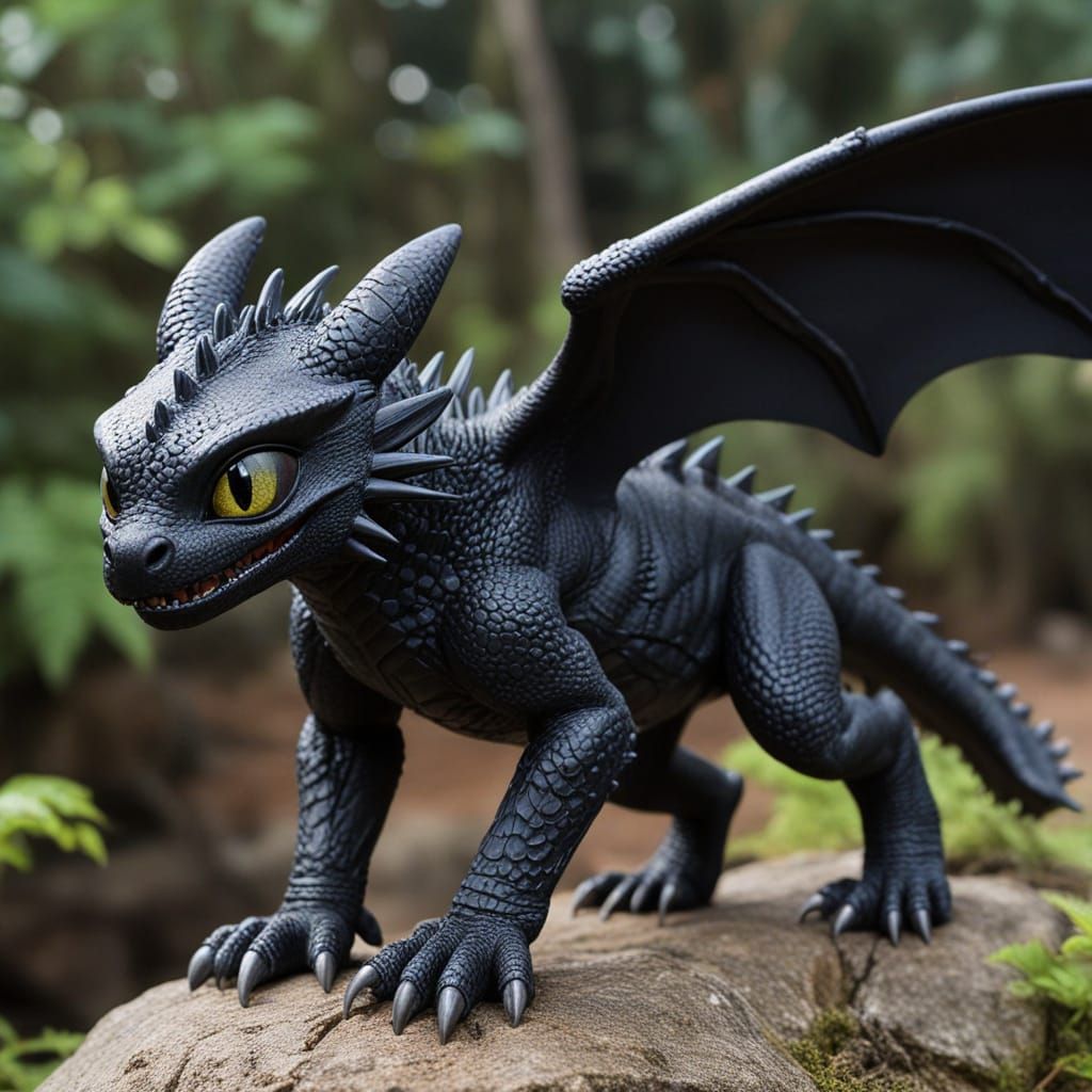 Ancient Night Fury Dragon