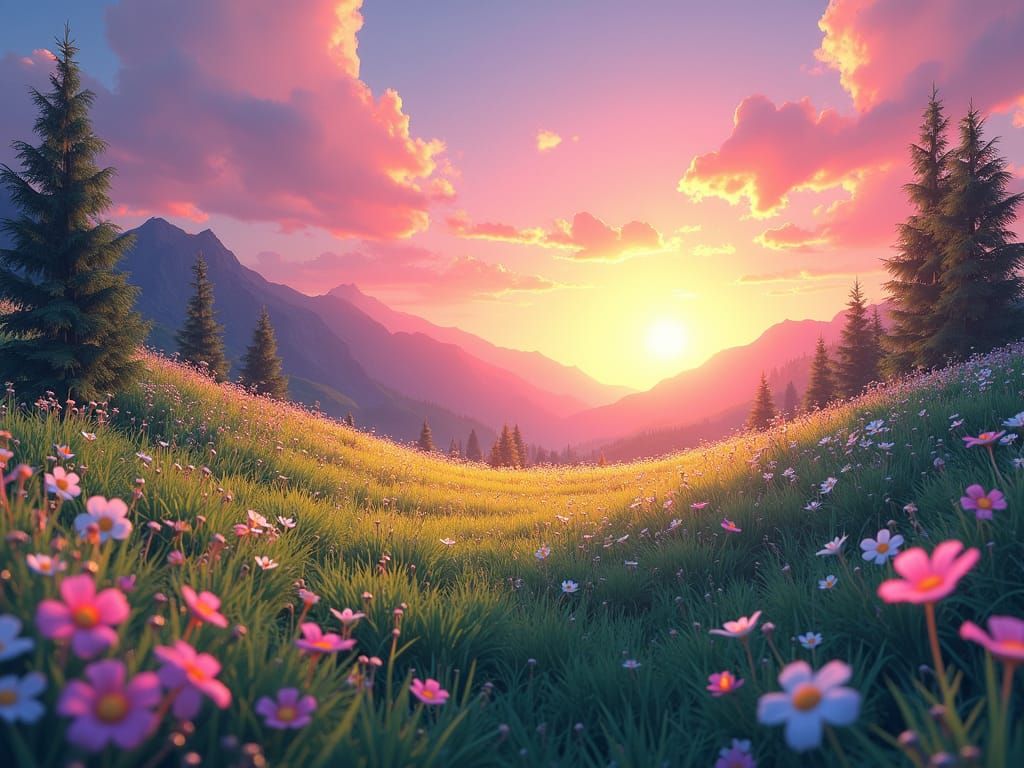 Meadow of Calm Embrace by Madam Lu