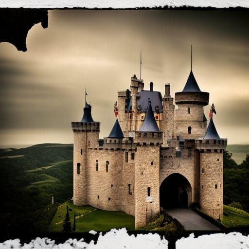 Epic Medieval Castle in Cinematic Style