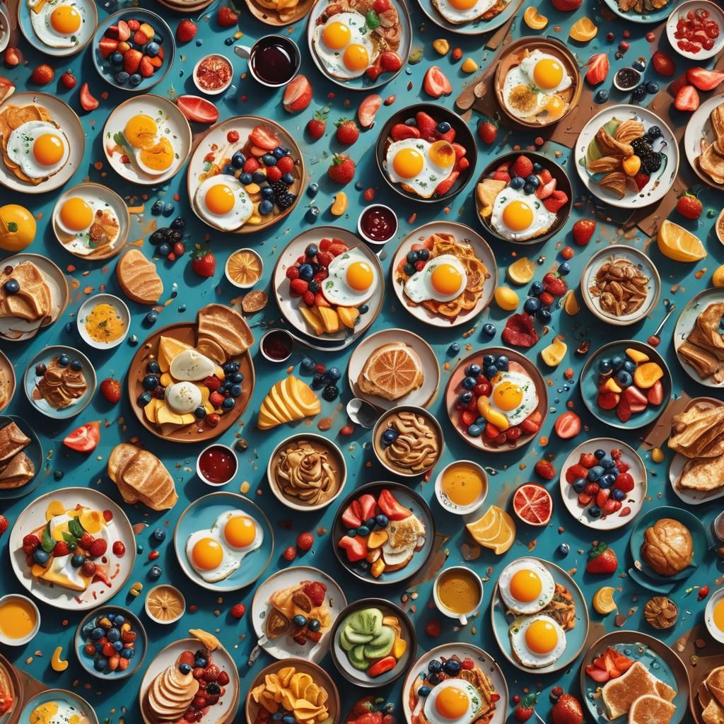 very rich breakfast