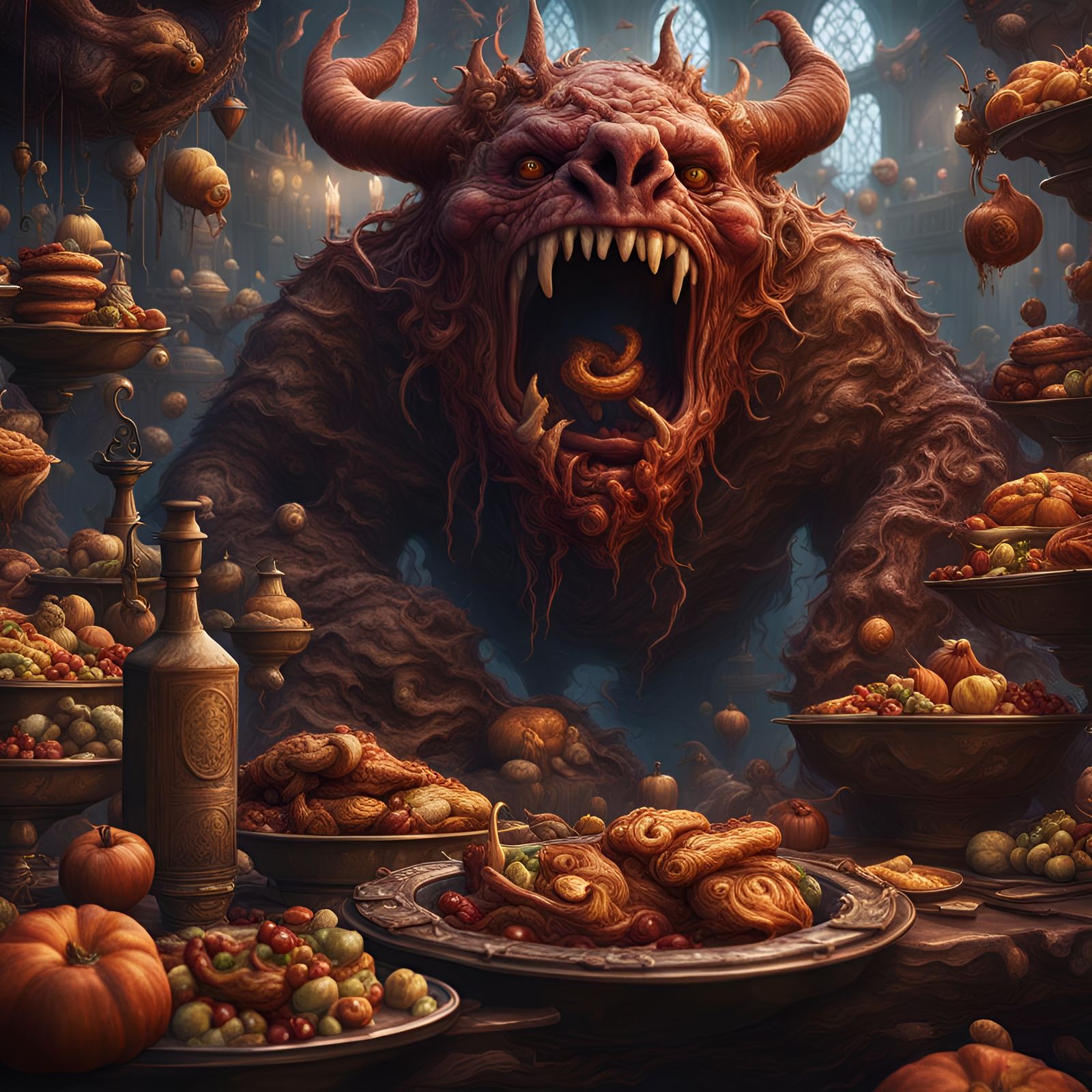 Gluttony personified