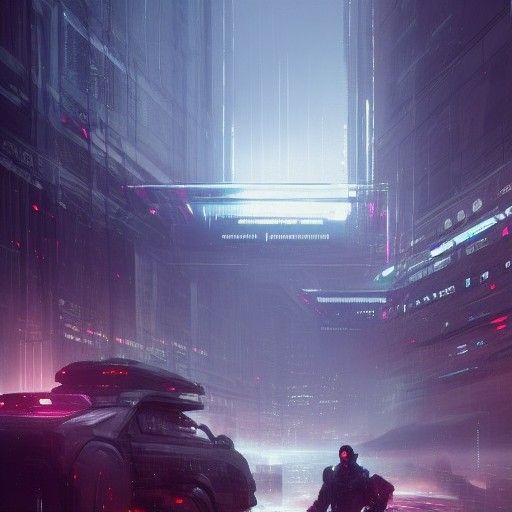 AI Overrun Society: Hyperdetailed Concept Art