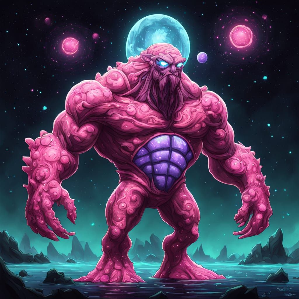 Gigantamax Pink Star Titan with Cosmic Power