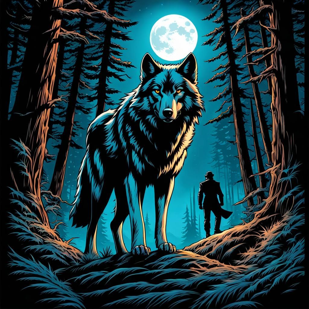 wolf in midnight