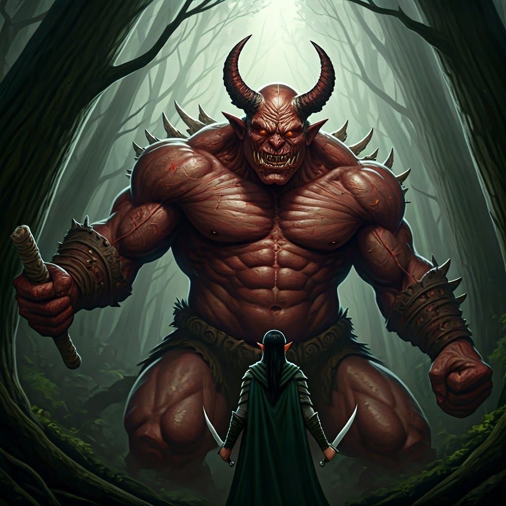 Teenage Dax’ilvin faces the demon-orc that killed his mother...