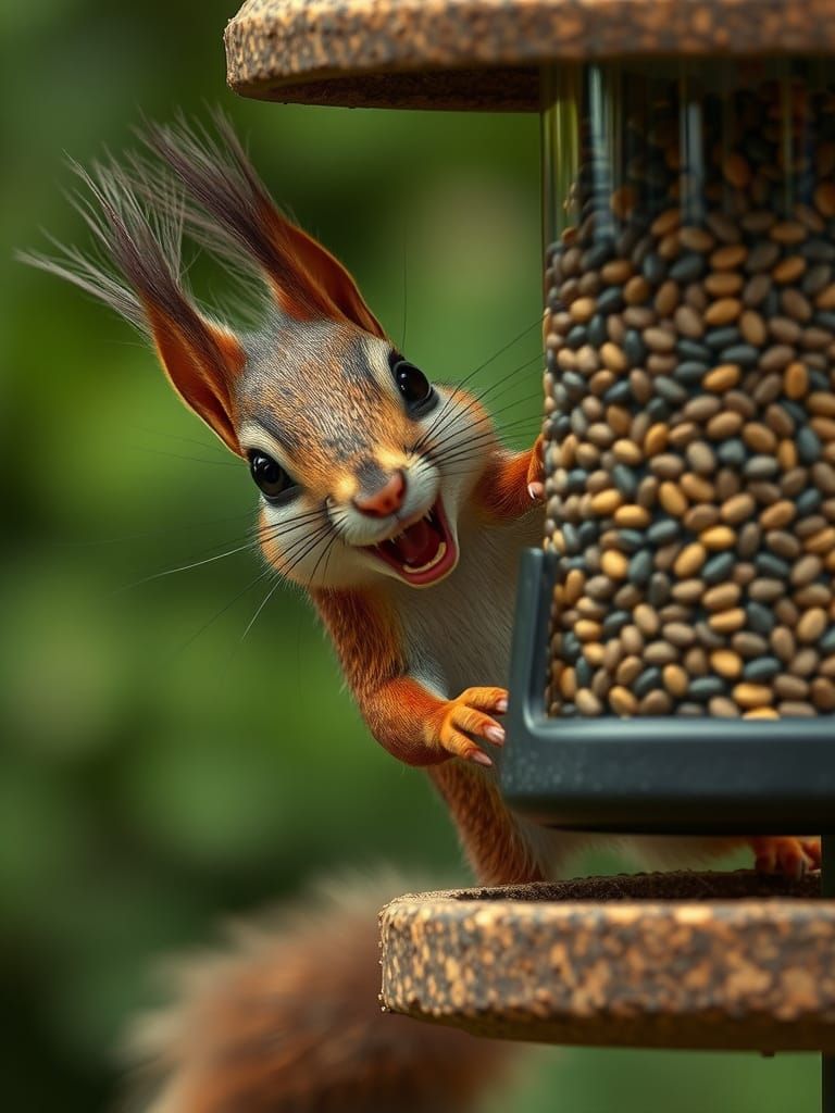 Squirrel Spy in Aardman Animation Style