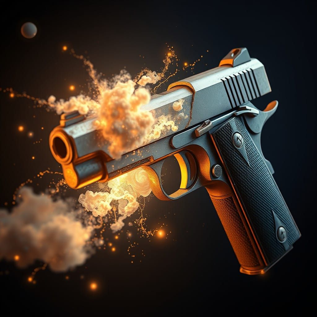 Surreal Cosmic Portal M1911 Pistol