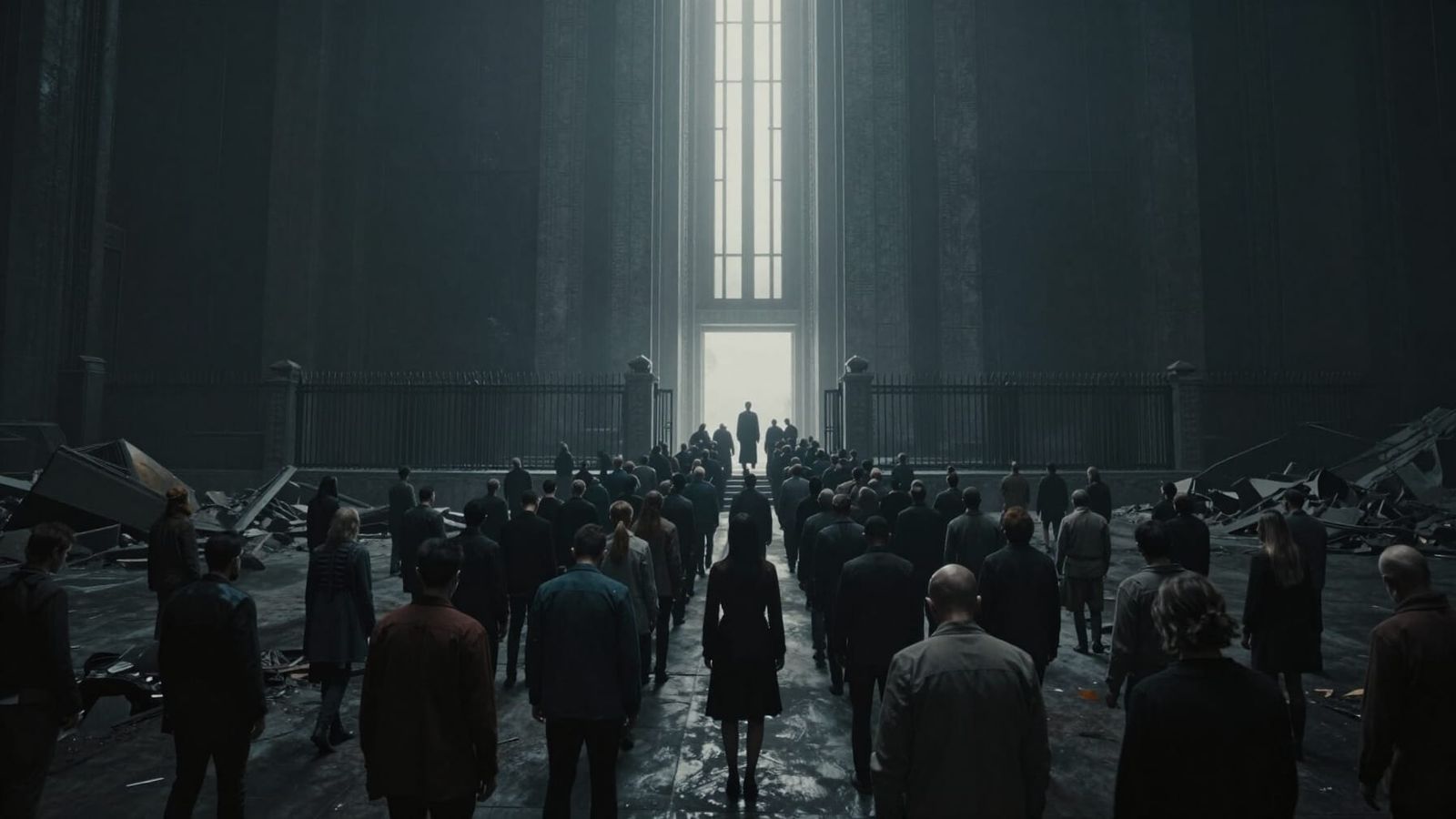 Dystopian Concept Art of Controlled Salvation