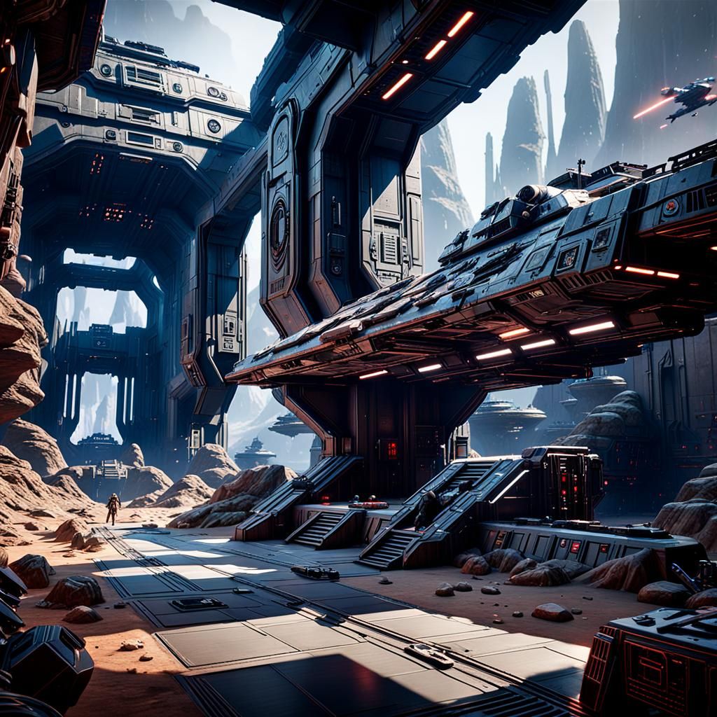 Star Wars Cinematic 3D Game Scene in 8K