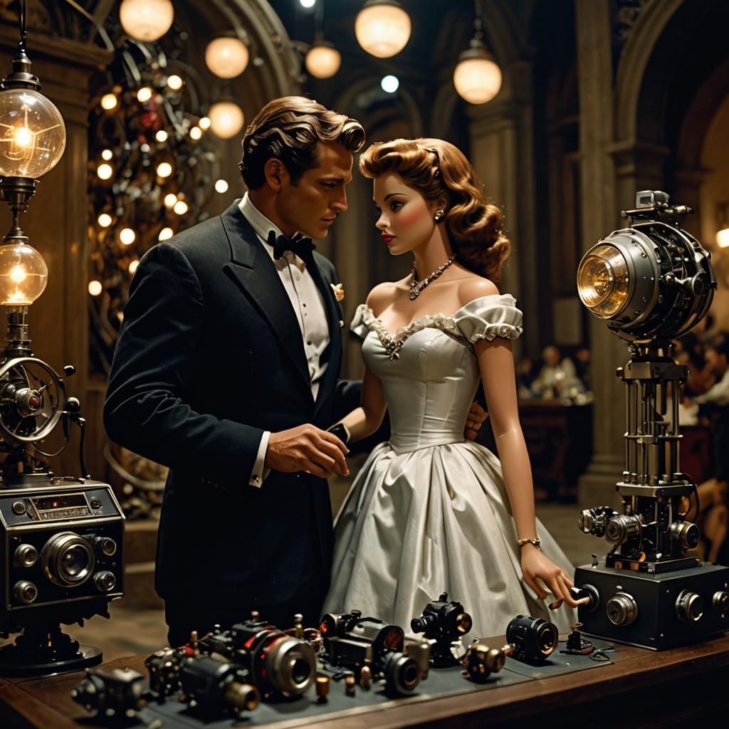 Romantic Academia at Electronics Museum in Dollcore Style