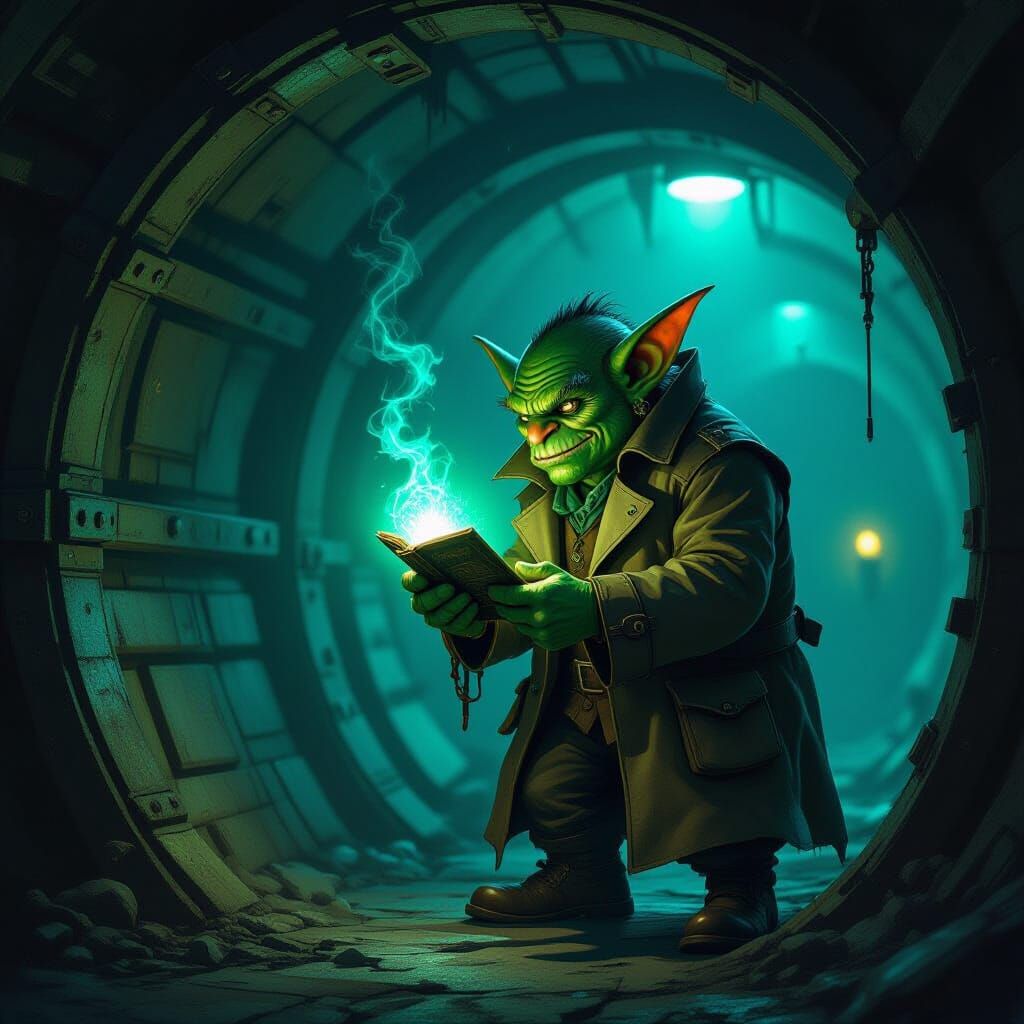Goblin Detective Investigates Glowing Artifact in Steampunk ...