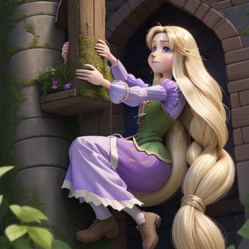 AI Image of Rapunzel
