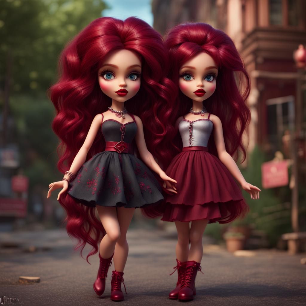 Hyperrealistic Bratz Doll as Ruby Lady