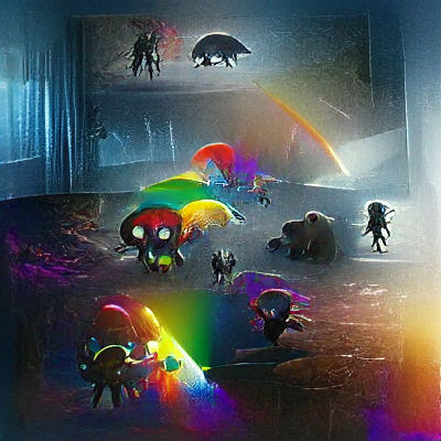 Rainbow in the Dark: Moody Concept Art