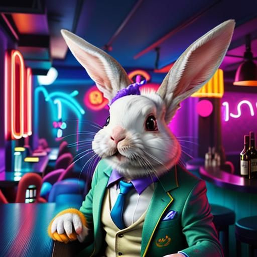 the gay rabbit wants to buy you a beer