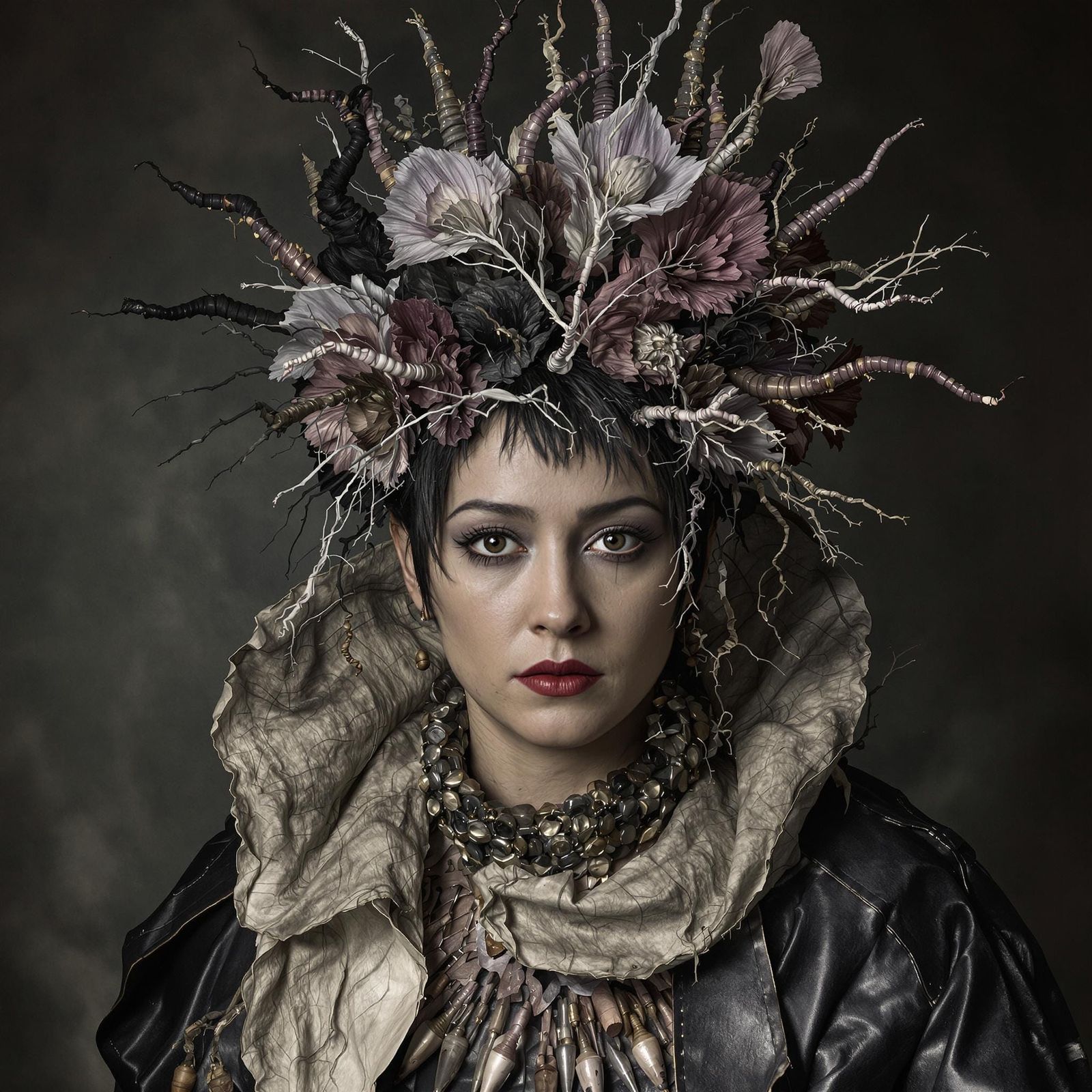 Portrait of an Otherworldly Entity in Multimedia Style