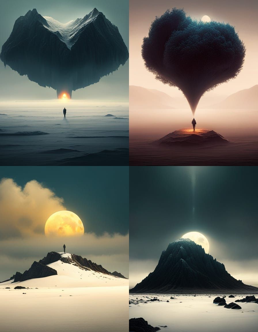 Ethereal Landscape Art: Digital Matte Painting Style