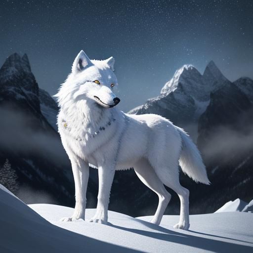 Crystal Goblet and Dire Wolf Double Exposure