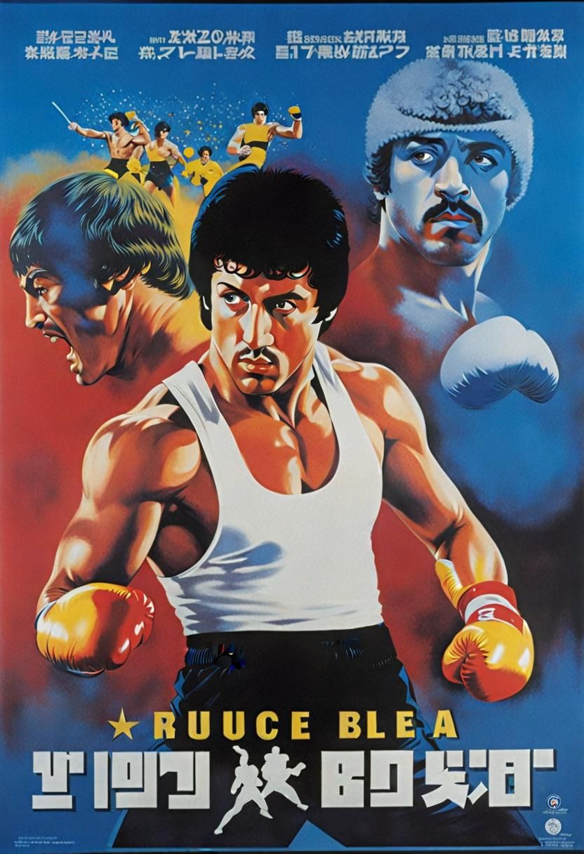 Rocky Balboa and Bruce Lee Movie Poster