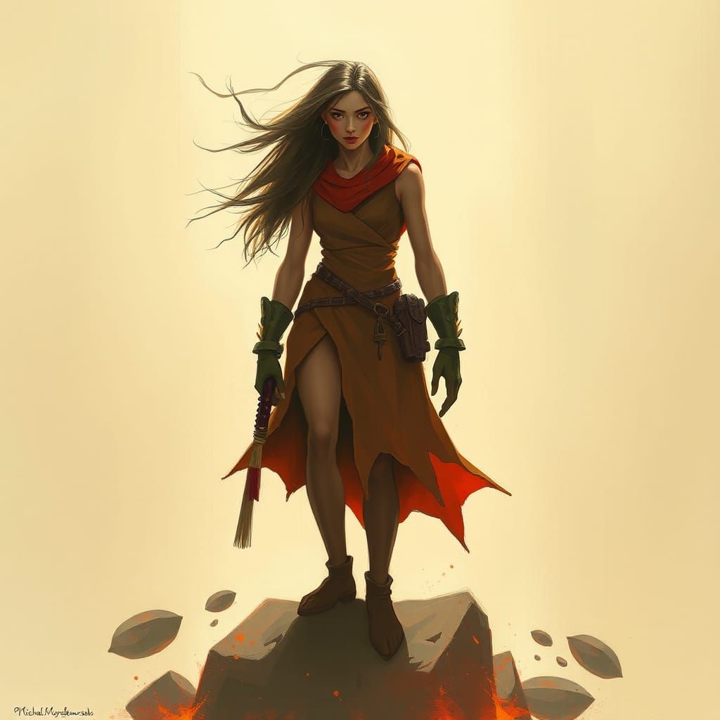 Stylized Portrait Inspired by Painterly Techniques