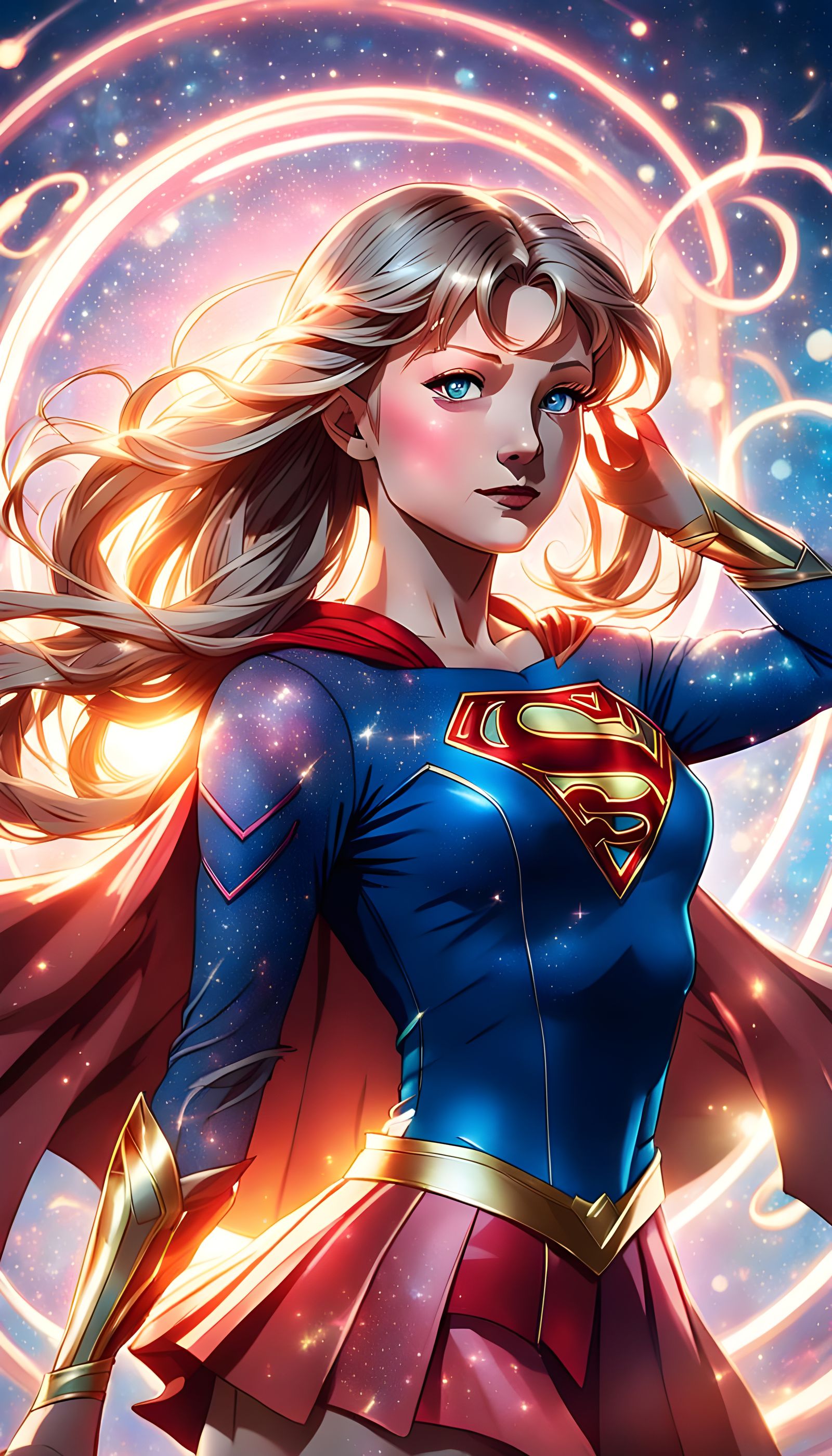 Supergirl as Sailor Moon Manga Illustration