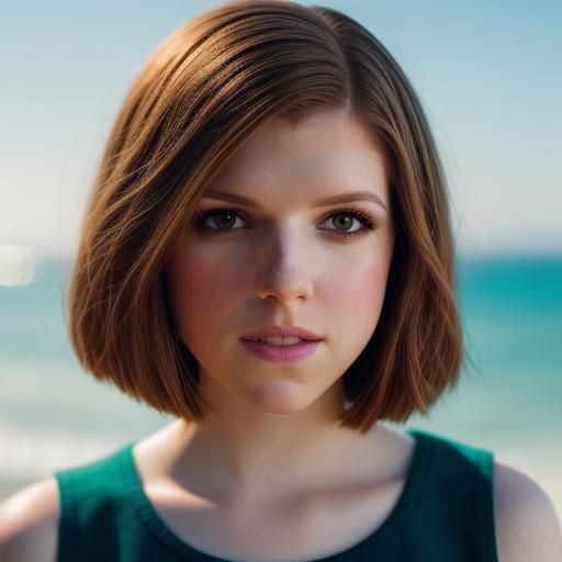 Anna Kendrick Portrait with Bokeh, Natural Light