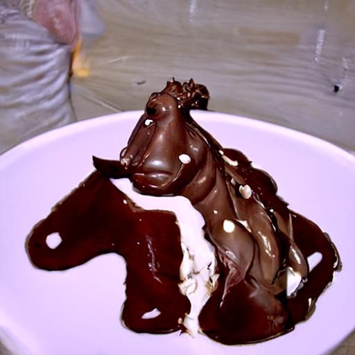 Chocolate Ice Cream Horse: AI-Generated Dessert Art