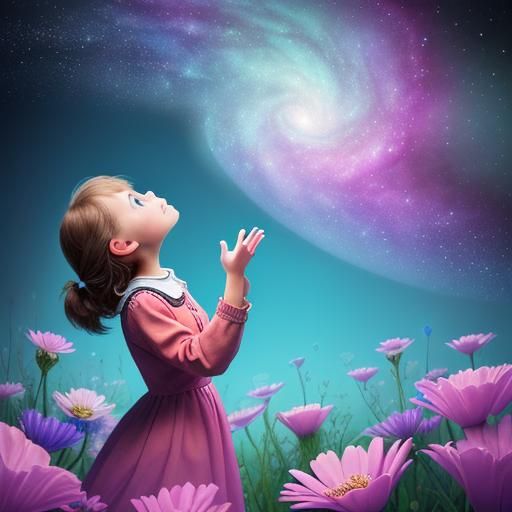 Filled with wonder amazement.