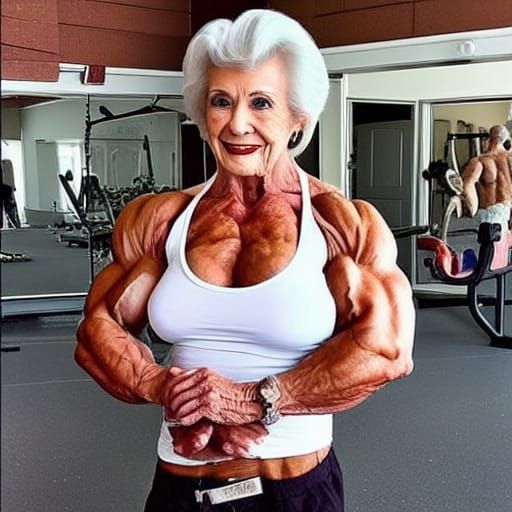 Muscular 88-Year-Old Female Bodybuilder