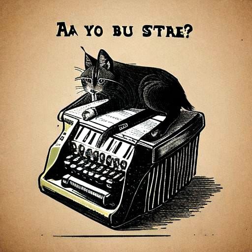 AI Image of Something Being Typed