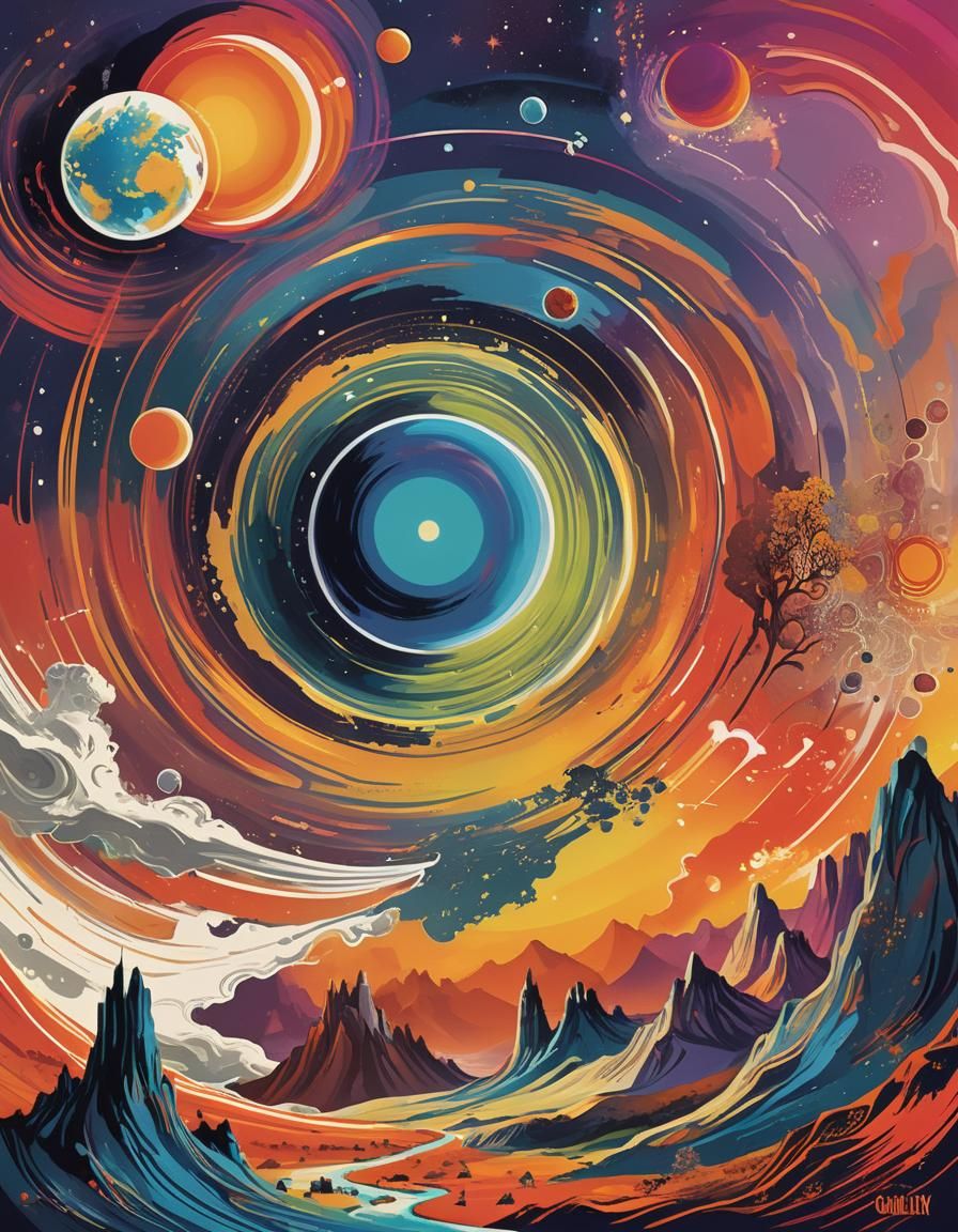 Gallifrey Travel Poster in Vibrant Colors