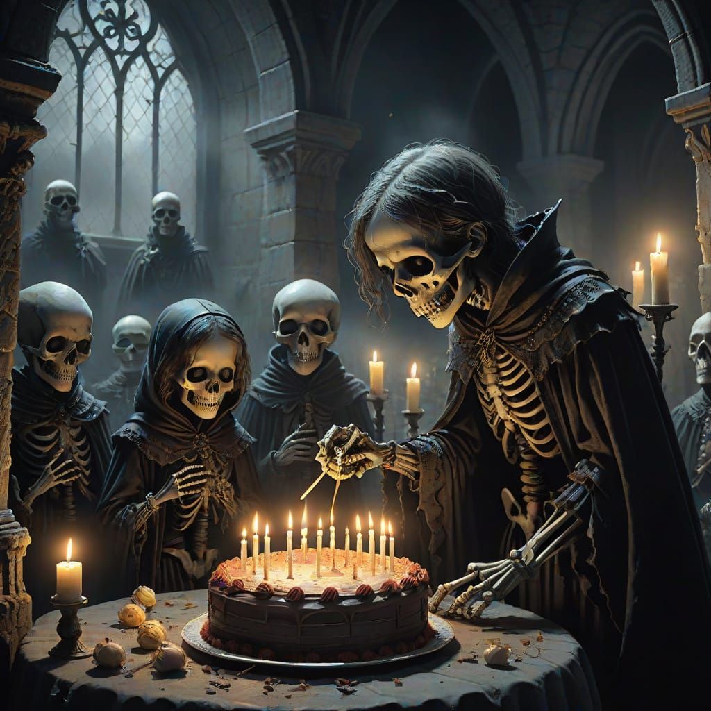 Gothic Horror Birthday Party in Crypt