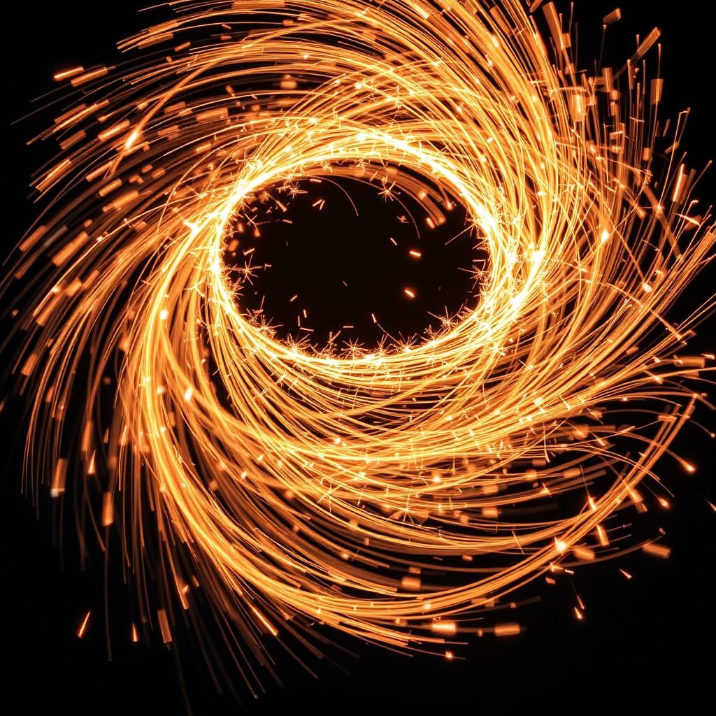 Enchanting Twirling Magic Sparkles