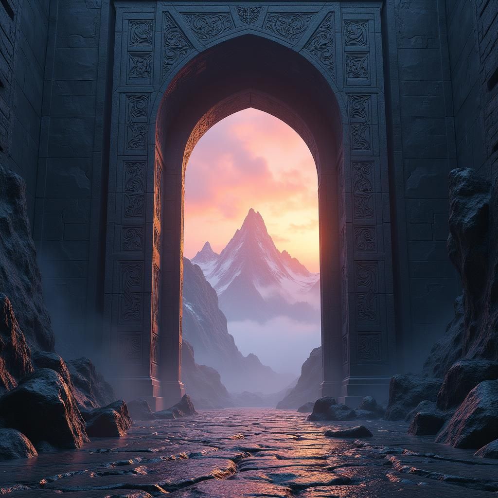 Hall of Mountain King Gateway in Fantasy Style
