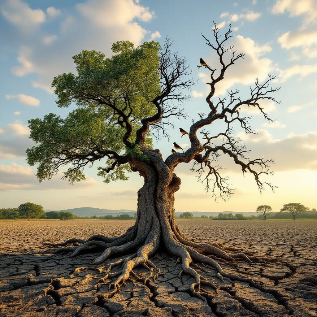 Ancient Tree: Life and Death in Dramatic Light