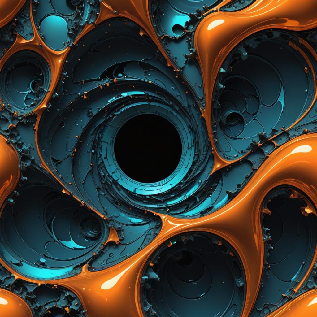 Fractal Mandelbulb with Golden Ratio & Refraction