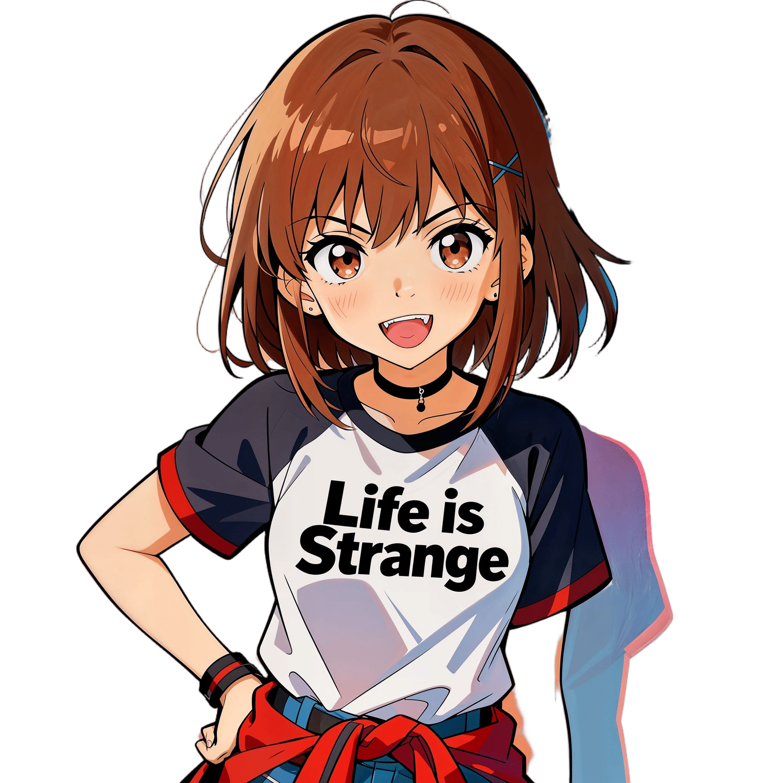 Anime Girl Wearing 'Life is Strange' Shirt