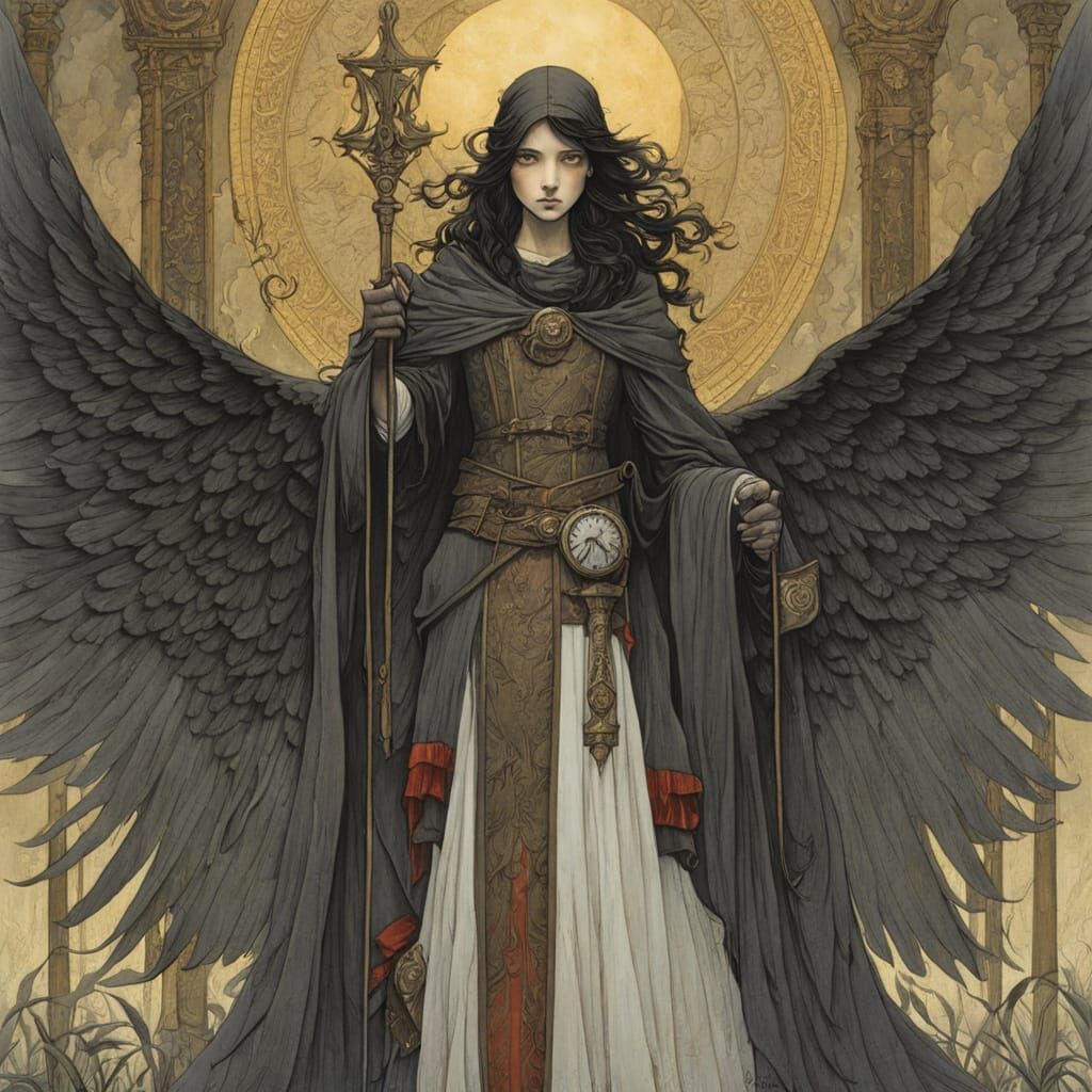 The Angel of Death in Dark Gothic Art